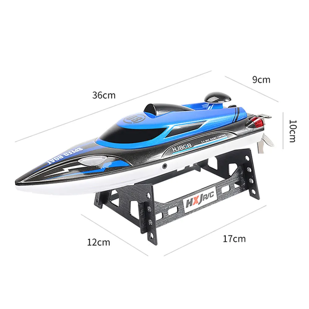 

2021New 808 Rc Boat 2.4G Remote Control speedboat Rechargeable Waterproof Cover Design Anti-collision Protection wltoys rc boat