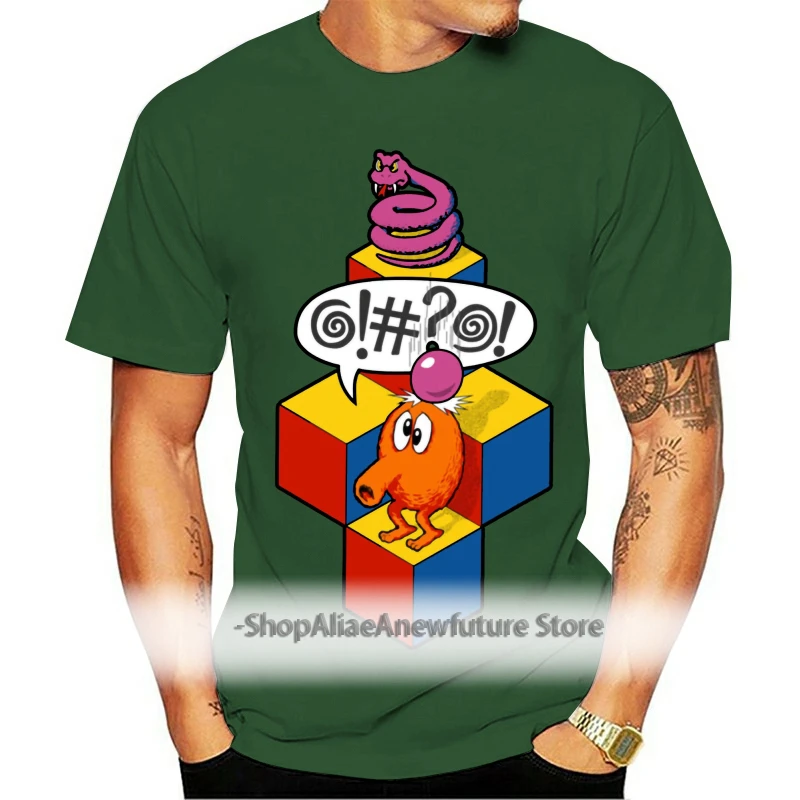 Q Bert аркадная игра Ретро 80S футболка мужская подарок новинка от США Повседневная