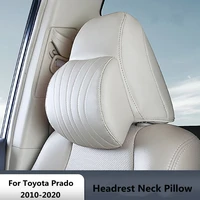 for toyota prado 2010 2020 auto neck pillow headrest premium leather 360%c2%b0 full coverage comfortable support car accessories