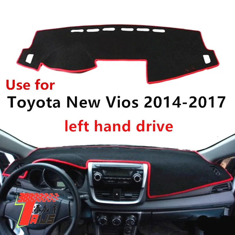 

TAIJS Factory light-preventing Dust resistant Polyester Fibre Car Dashboard Cover For TOYOTA New Vios 2014-2017 Left hand drive