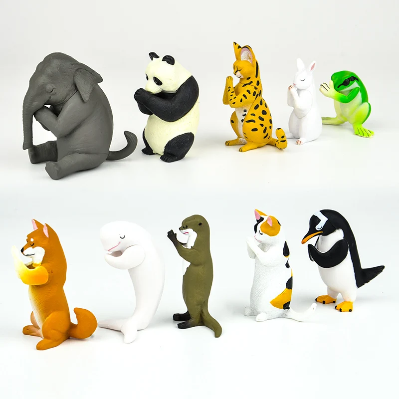Японский капсула игрушка забавные животные вырезать Косплей shiba «Лисья Секретная служба»(Inu японский миткаль Кот выдра пингвина белого кита гассе для молитвы Gashapon фигурка