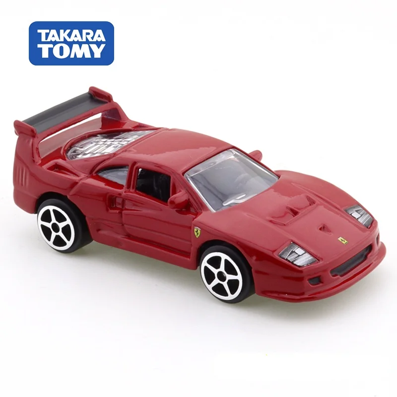 Модель автомобиля спортивного Tomy Ferrari Diecast 1/64 F40 красная модель из сплава детская