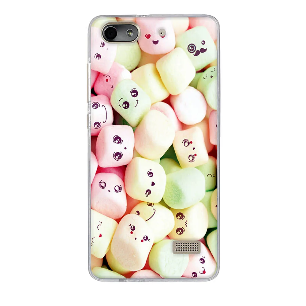 

For Huawei Honor 4C Cover Soft TPU Silicone Shell For Huawei Honor 4C Case Cartoon Pattern Funda For Huawei G Play Mini Coque