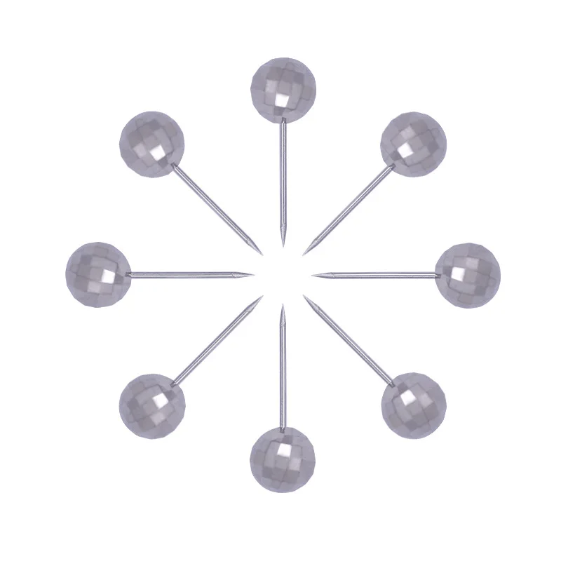 

200PCS 16mm Ball Push Pins Mixed Color Cork Nail for Office School Map Notice Board Tacks Sewing Accessories