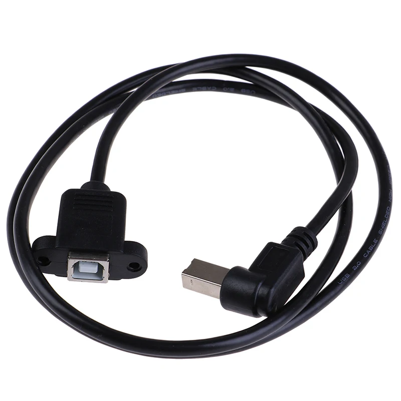 1m/1.5m Right Angle USB Type B male to female Printer Panel Mount Extension Cable Connector Adapter | Электроника