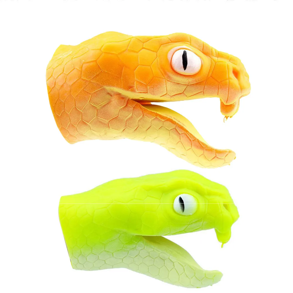 Кобра животные ручная кукла детские игрушки силикагель пародия реквизит 2 шт.