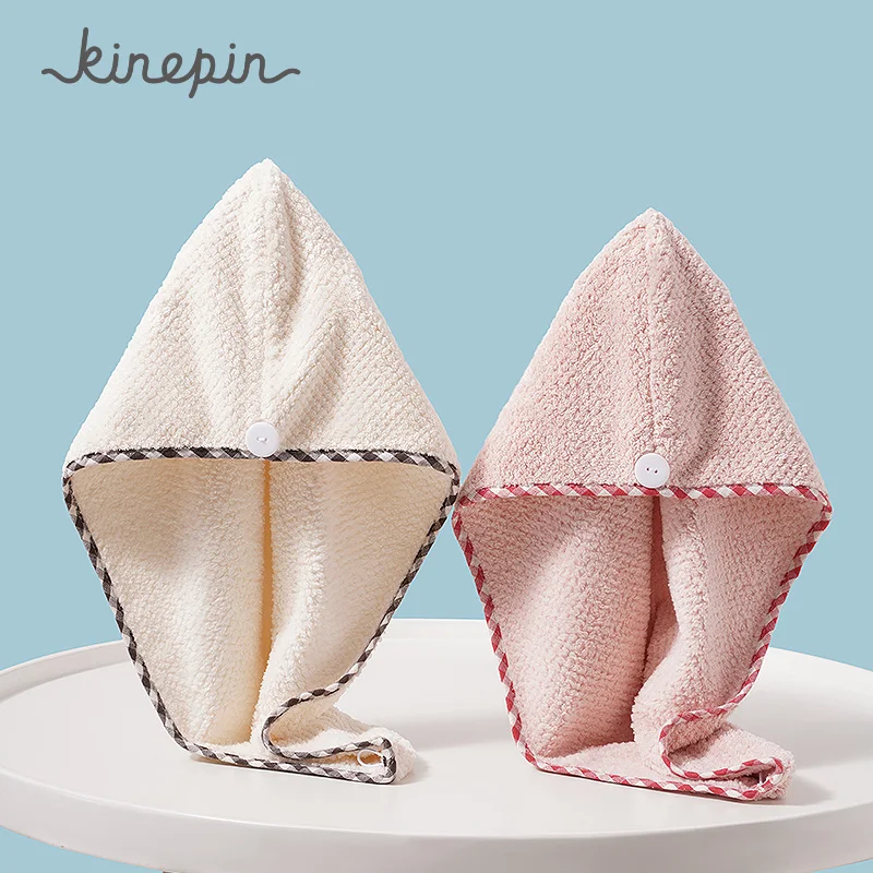 Мягкий Быстросохнущий тюрбан для волос KINEPIN полотенце сушки шапочка душа после