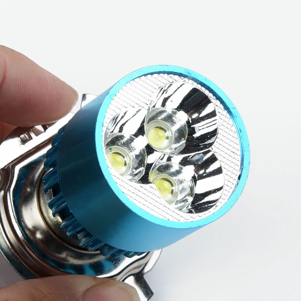 

Мотоциклетная скутер белая фара DC 12-85V H4 3LED 7500K лампа