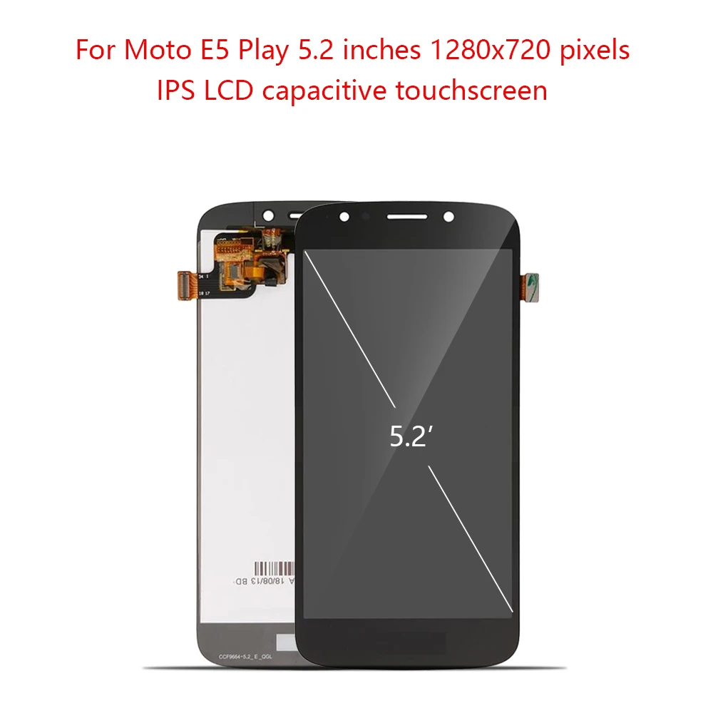 5 2 &quotоригинальный IPS дисплей для Motorola E5 Play ЖК сенсорный экран дигитайзер с рамкой