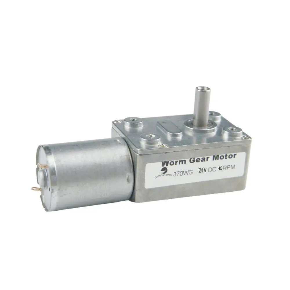 CHANCS 370WG 24V DC 40 об/мин червячный мотор редуктор для снижения скорости двигателя