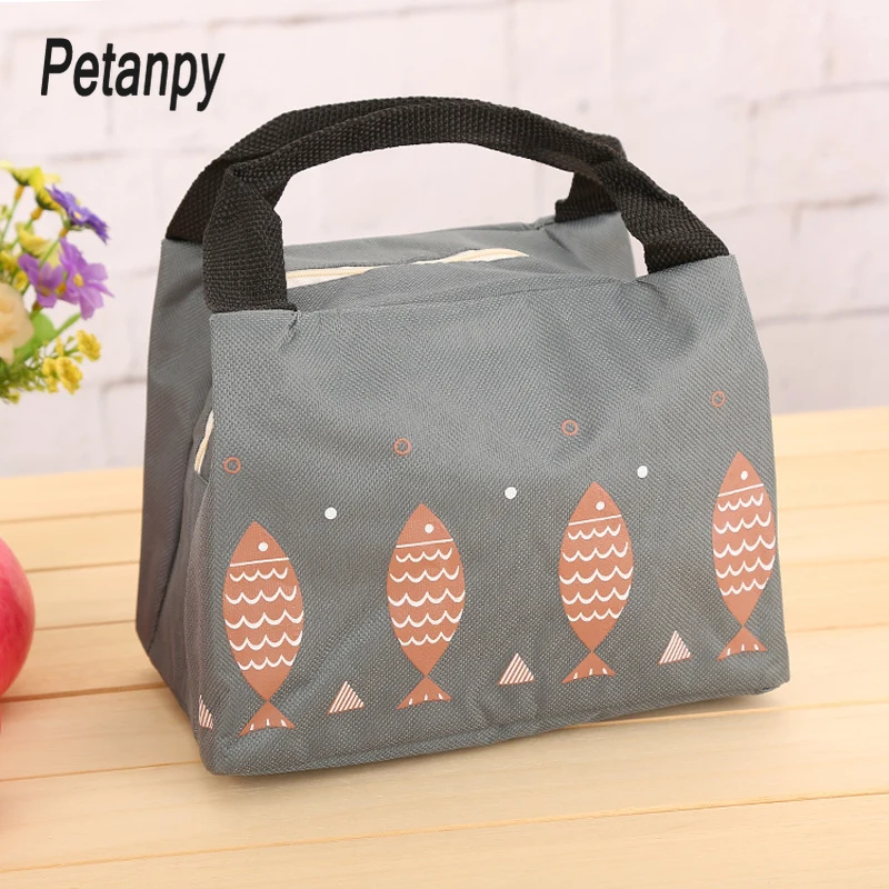 Маленькая рыба Портативная сумка для ланча термоизолированная холодной еды