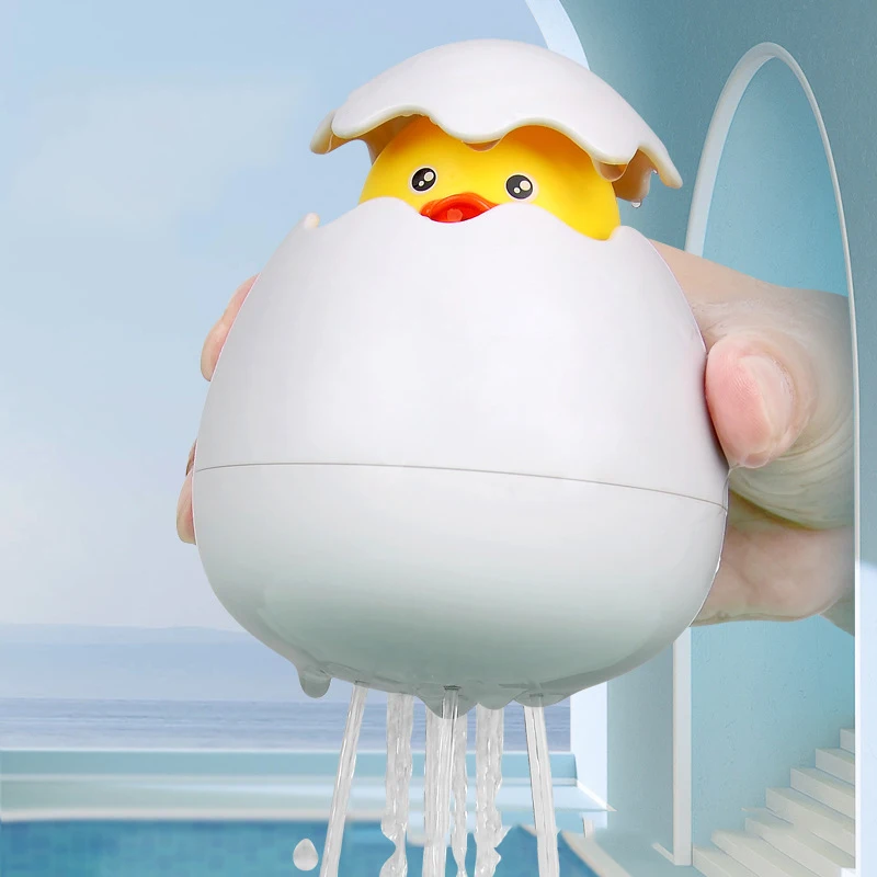 Детские Игрушки для ванны, милая желтая утка, водяные колеса, игрушечные пингвины, детский кран для купания, спрей для воды, инструмент, игрушка