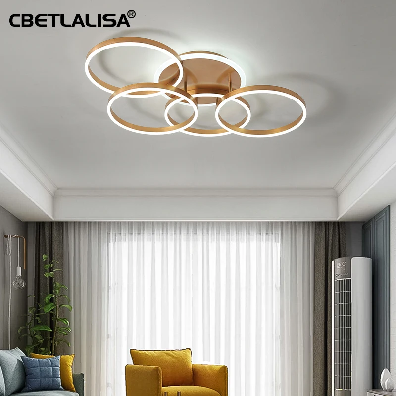 светодиодный потолочный люстры золота последний дизайн светильник для гостиной