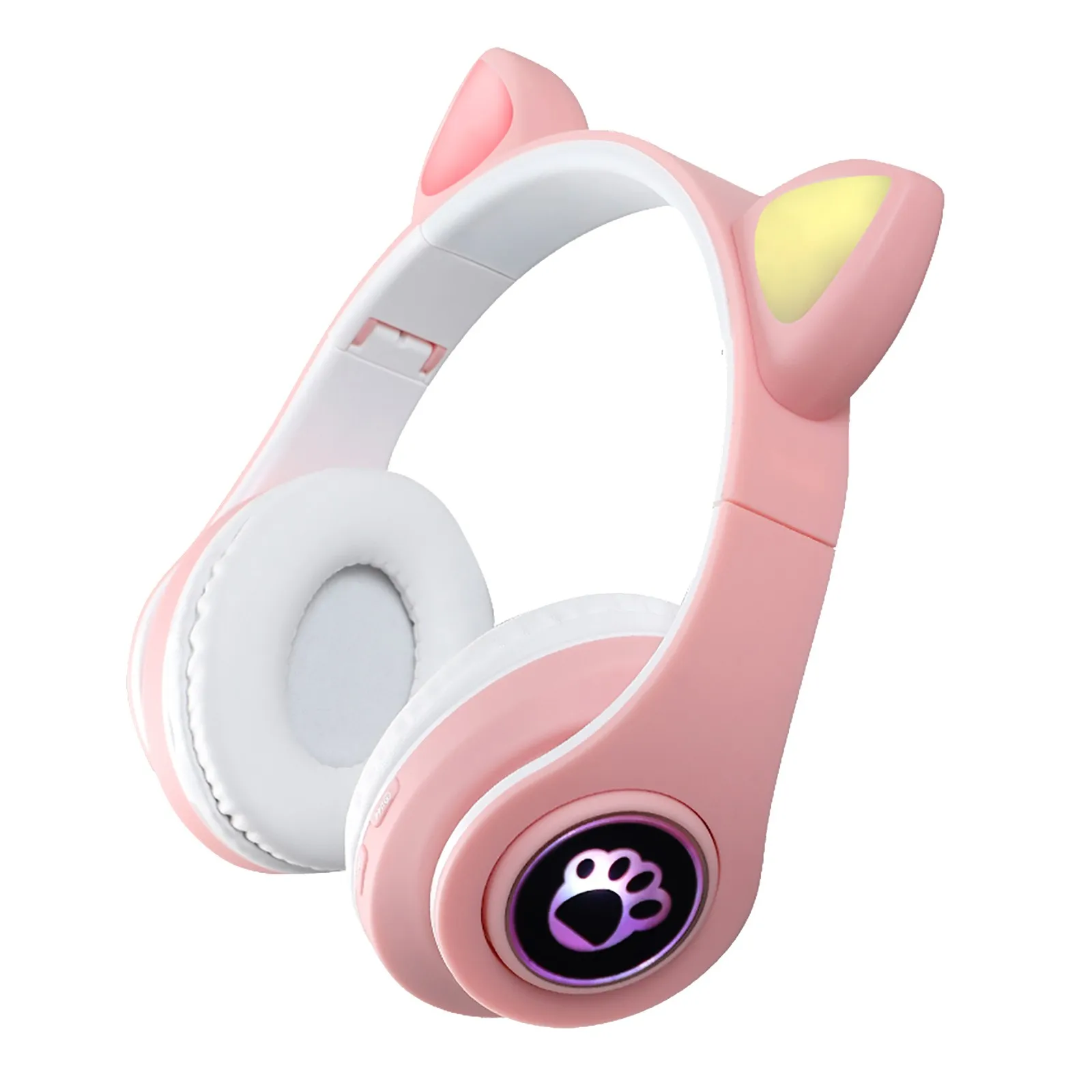 

Беспроводные спортивные Bluetooth-наушники B39 с кошачьими ушками, беспроводная 5,0 светящаяся компьютерная игровая гарнитура, Bluetooth-гарнитура # s