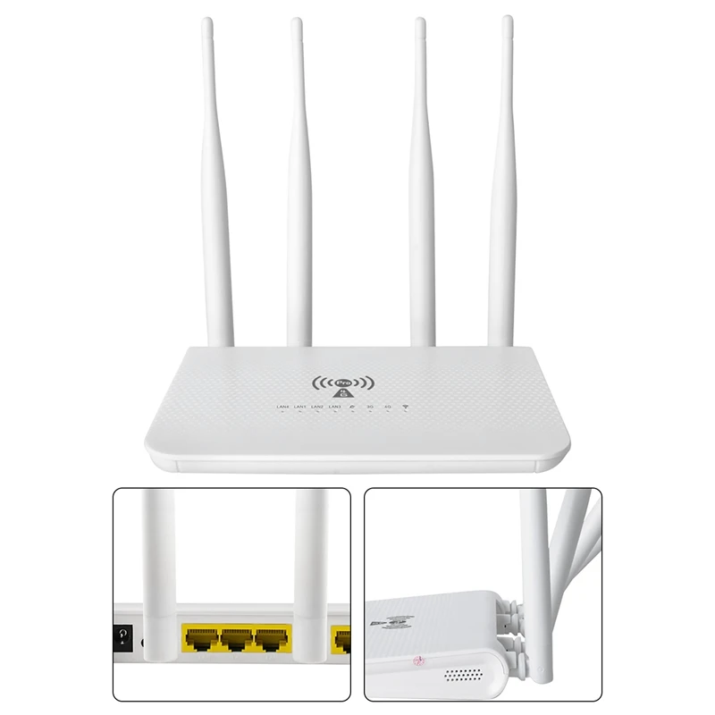 

LT210M Беспроводной Wi-Fi роутер 300 Мбит/с 5 режимами 4G LTE ретранслятор Wi-Fi для автомобиля 4 антенны Стандартный двухдиапазонный роутер
