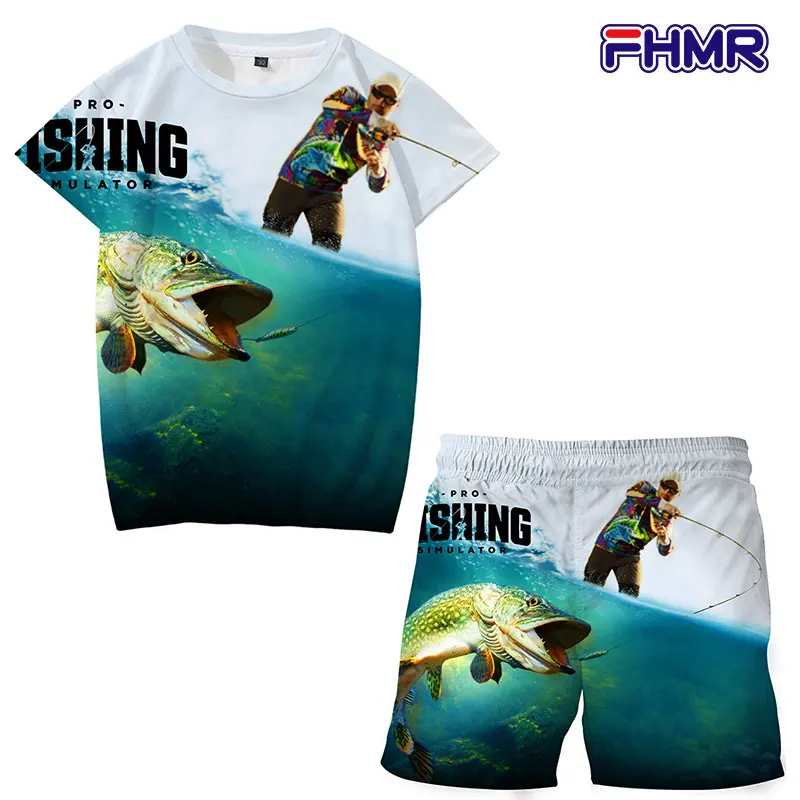 

Boys Casual Clothes Sets Dinosaur T Shirt And Shorts Beach Suit Cat Wolf Shark Tshirts+Shorts 2 Pcs Suits Kids Girls Tops Tee