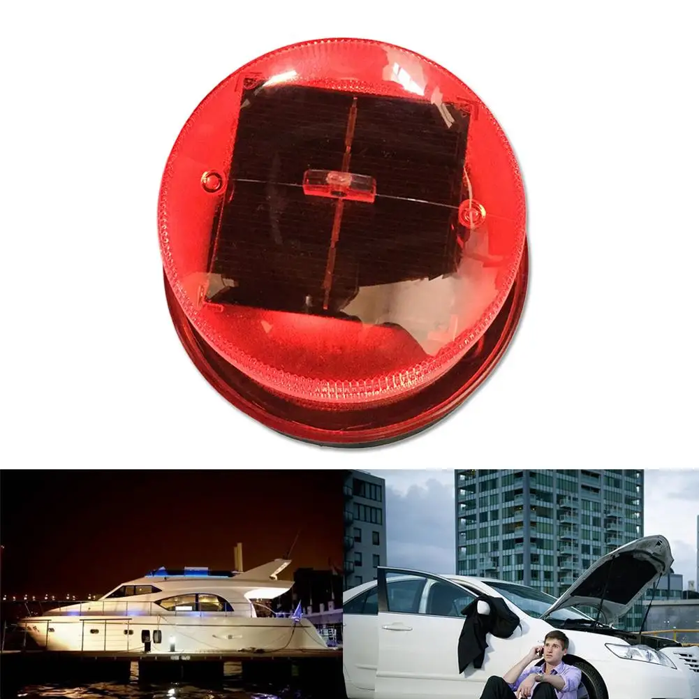 Светодиодный Предупреждение светильник для автомобиля солнечный стробоскоп