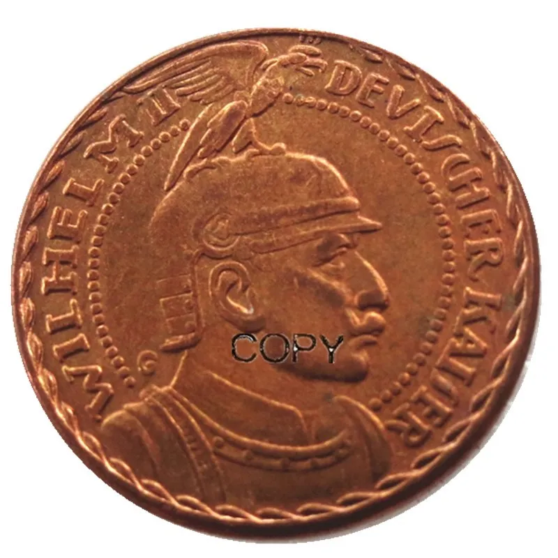 Пруссия (Германия) 10 Mark 1913 Proof бронзовый узор копия монеты Вильгельма II|coin coins|coin