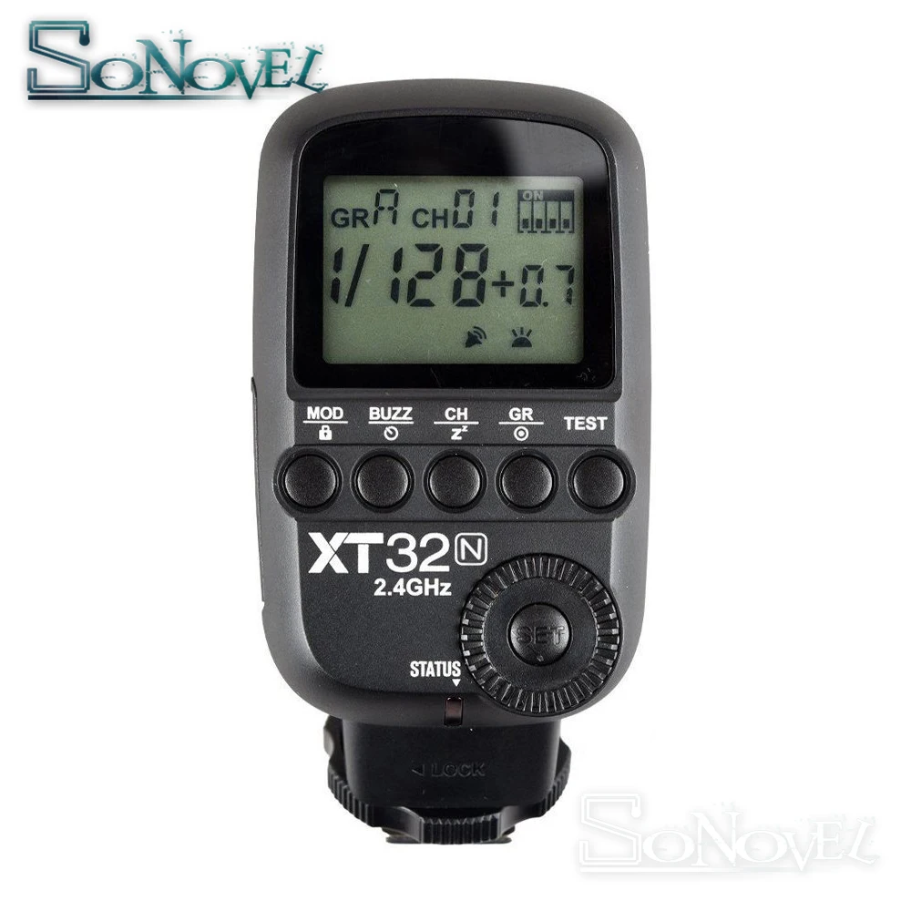 

Godox XT32N HSS 1/8000s Build-in 2.4G Wireless X System Power Control Flash Trigger with screen For Nikon D850 D810 D800 D750 D5