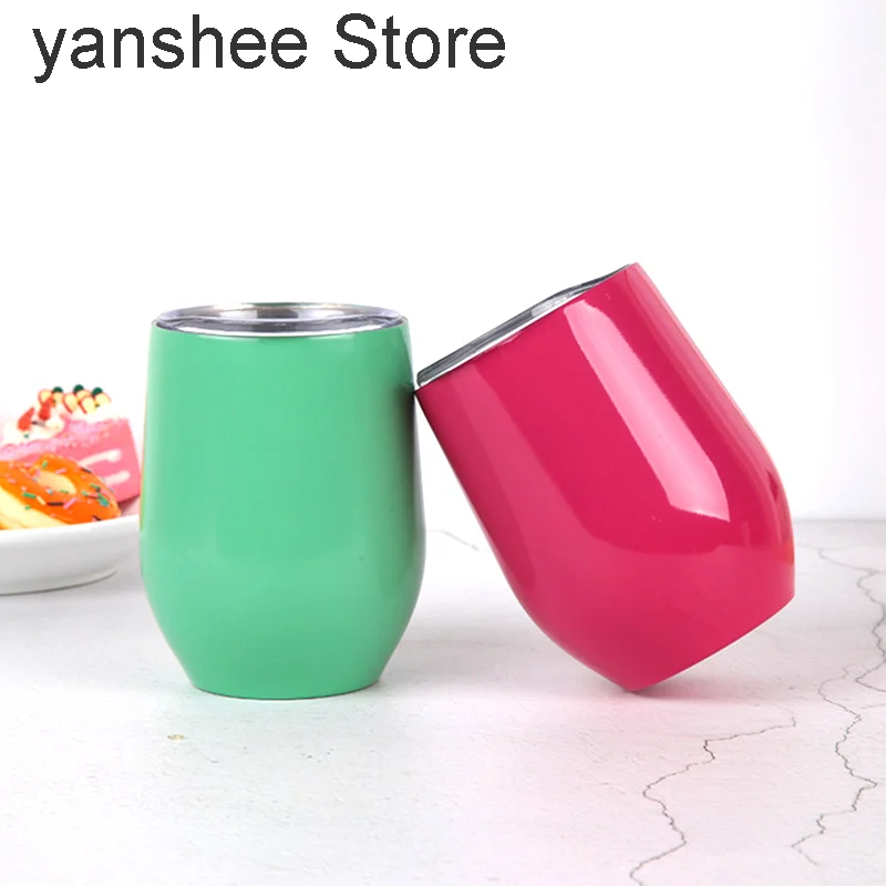 

2019 stainless steel double layer vacuum coffee cup without handle