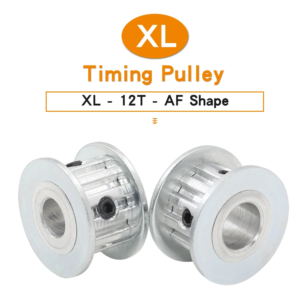 

XL-12T Timing Pulley Bore Size 4/5/6/6.35/8/10 mm Aluminium Alloy Belt Pulley 5.08 mm AF Shape For Width 10 mm XL Timing Belt