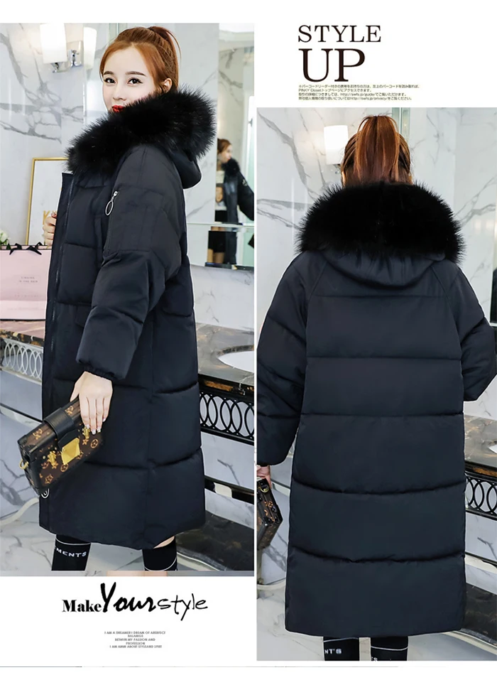 liva girl Casual Winter Jacket Women Coat Warm Parka Female Plus Big Size Long Jacket Quilted Coat With Fur Clothing