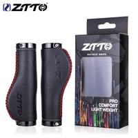ztto mtb bicycle ergonomics leather grips retro style well matched with titanium frame hand stitch grips handle