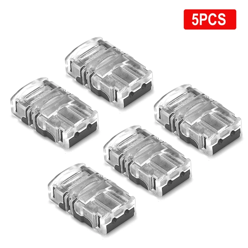 

5pcs 3528 RGB LED Strip Connector 12V 2 3 4 5 6 Pin Wire Connectors For 5050 WS2812 RGBW LED Strip Light Wire Terminals Splice
