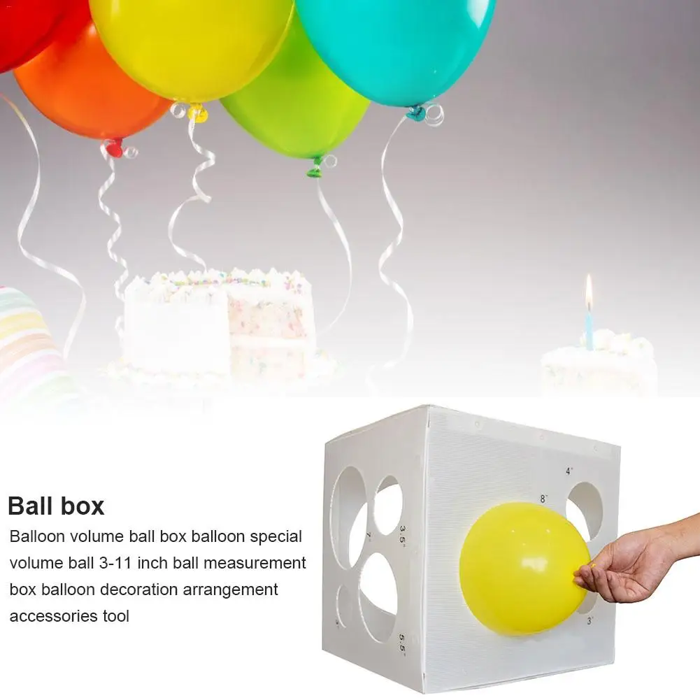 

Balloon Volume Ball Box 3-11 Inches Ball Measurement Box Balloon Decoration Arrangement Accessories Tool Balloon Measuring Box