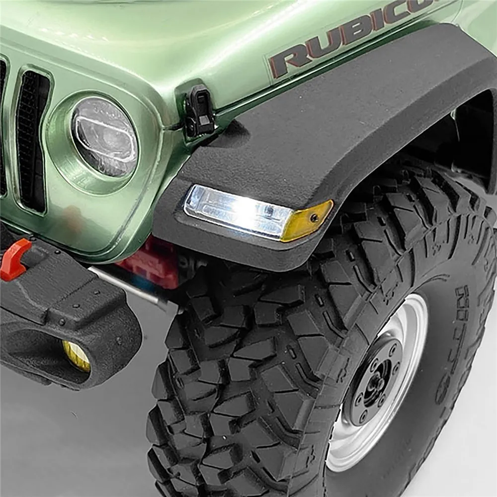 Нейлоновое переднее крыло со светодиодный светильник кой для AXIAL SCX10 III JEEP Wrangler