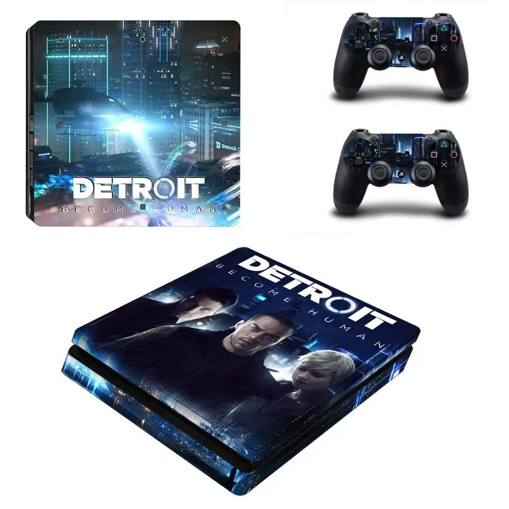 Detroit стать человека PS4 тонкий Стикеры s Play station 4 кожи наклейки для Игровые