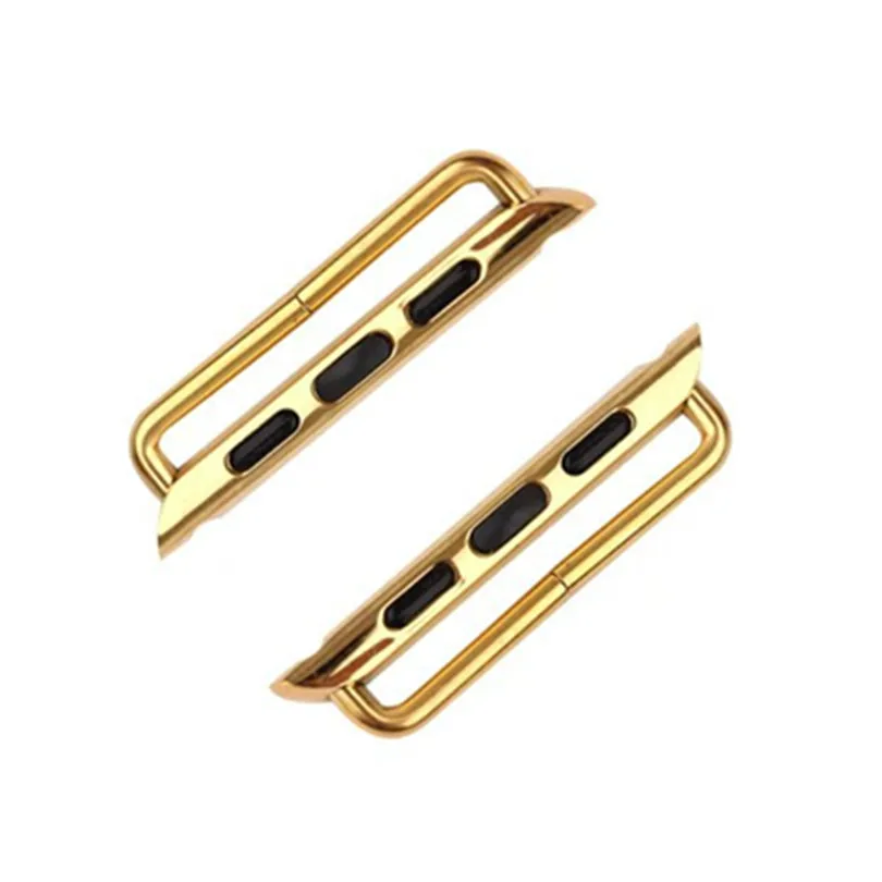 10Pcs/Lot Stainless Steel Adapter Watchband 1:1 for Apple Watch Band 38/40 41 42 45 44mm Series 2 3 4 5 6 7Connector Accessories