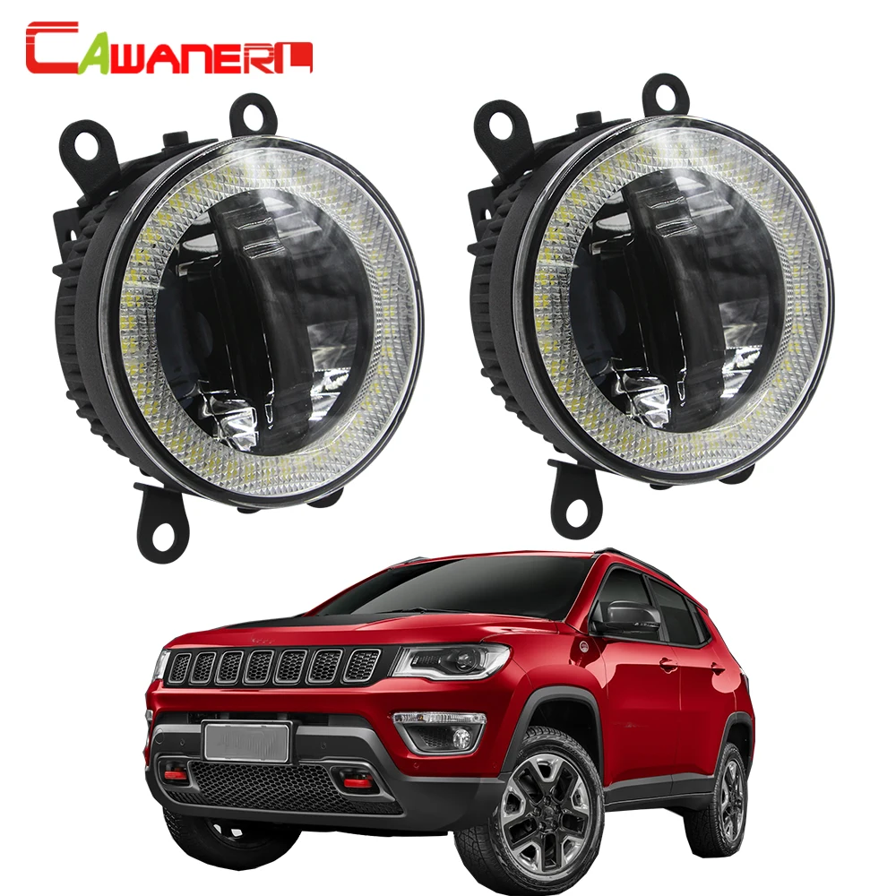 Cawanerl для Jeep Compass MP 2017 2018 3in1 Функция Автомобильный светодиодный противотуманный