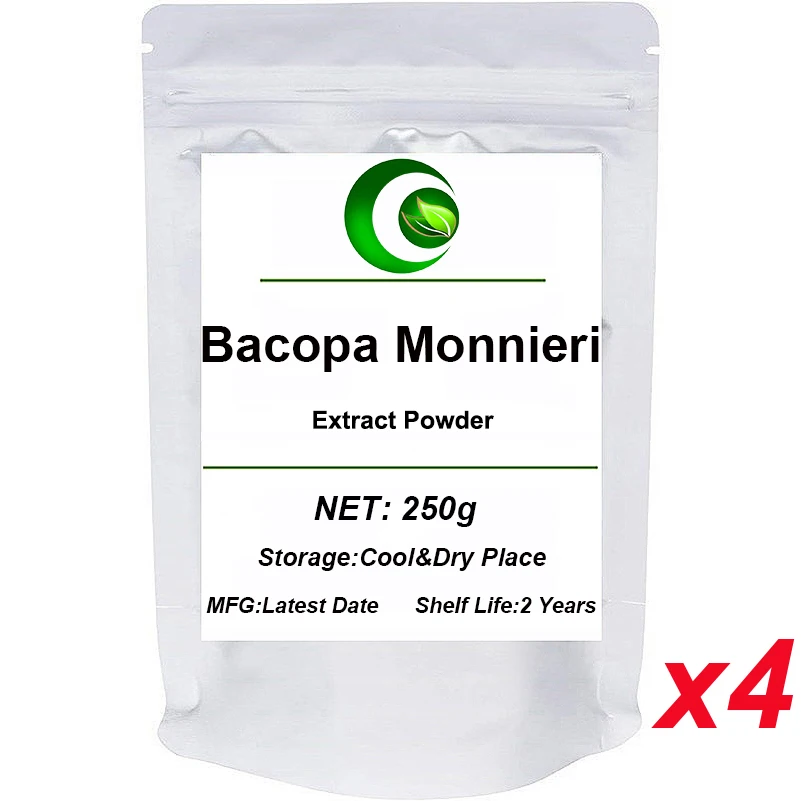 

Organic Bacopa Monnieri Extract Powder Natural Pure Bacopasides Powder Jia Ma Chi Xian Improves Memory & Mood