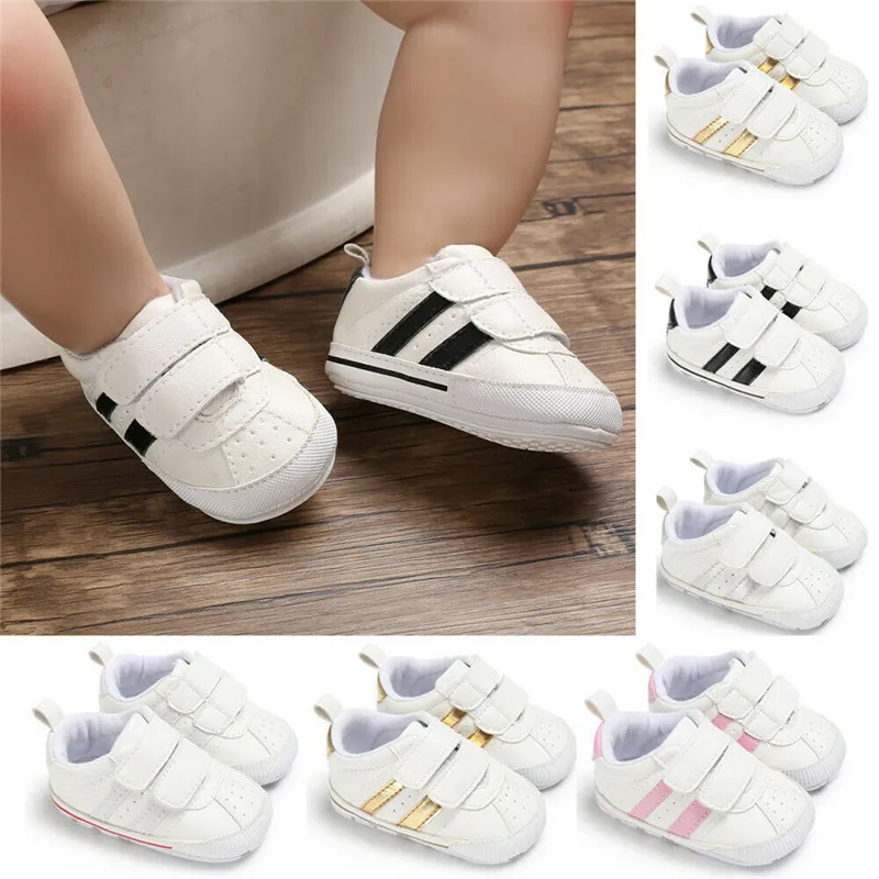 

2019 New Baby Boy Girl Shoes Toddler Infant Soft Sole Fashion Prewalker Sneakers Baby Crib Shoes 0-18 Month