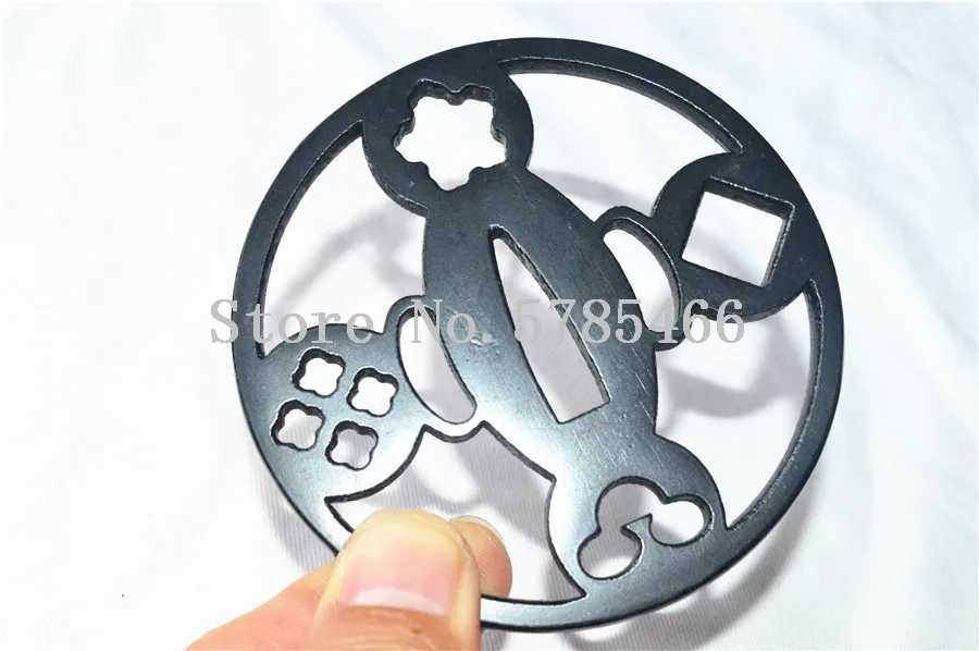 Чудесный стальной Железный защитник Tsuba для японского самурайского Катана Меч