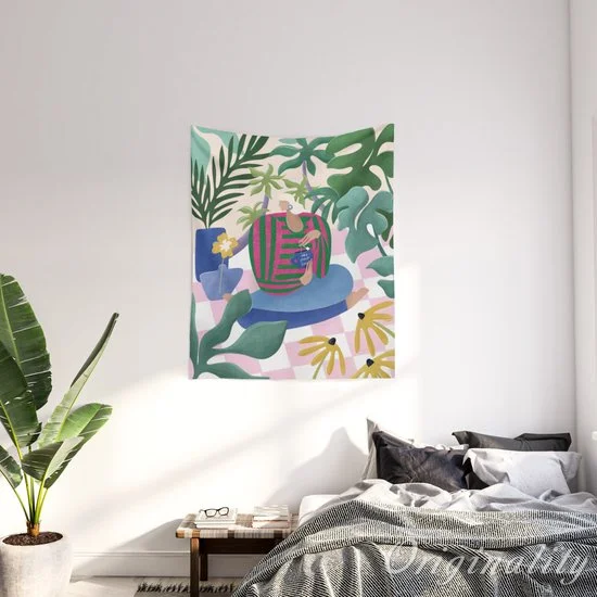 Летний настенный гобелен с надписью The Sea украшение для дома