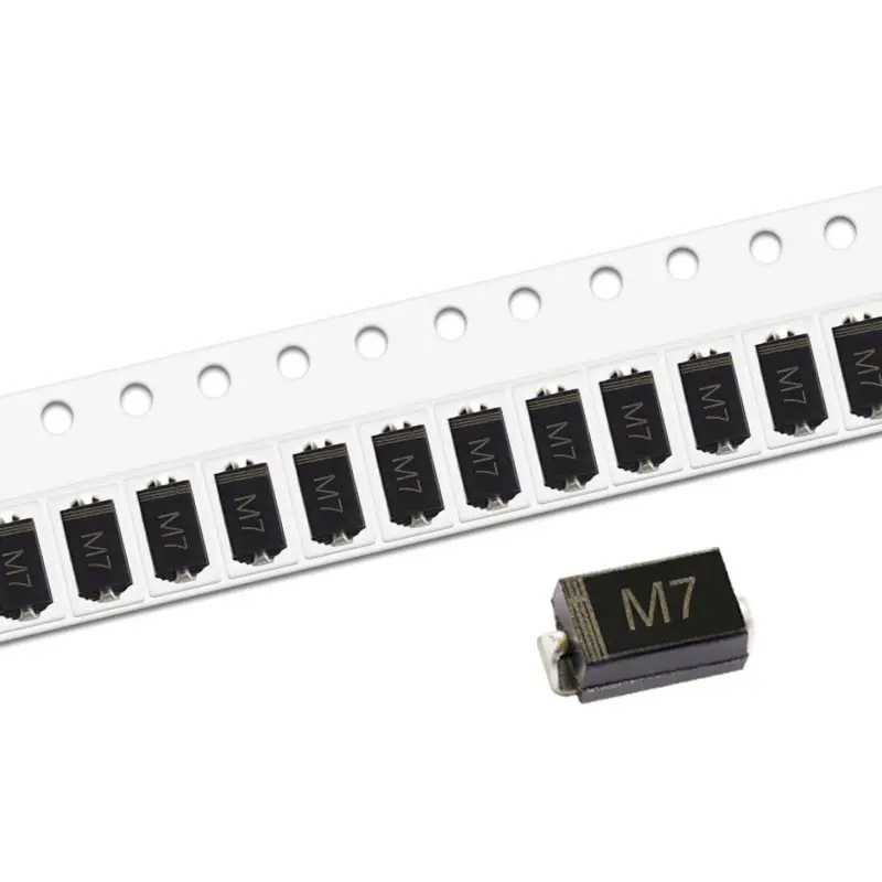 50 шт. SMD выпрямительный диод M7F M7 M4 M2 M1 1A с алюминиевой крышкой 50В 100V 200V 400V 600V 800V 1000V