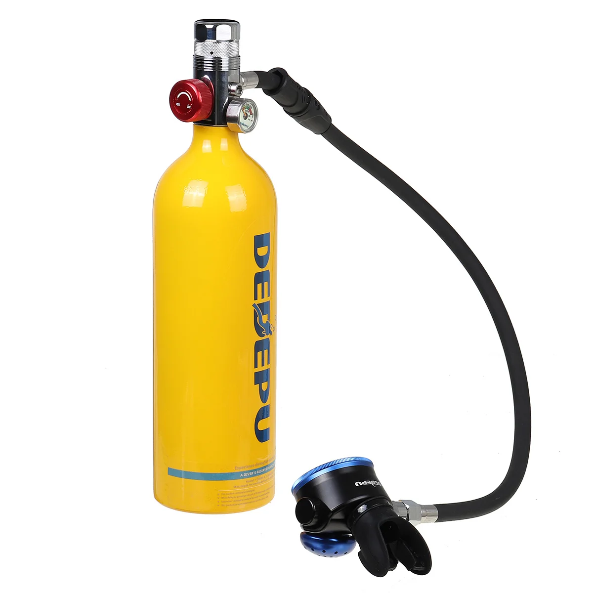 

DEDEPU 1L Scuba Diving Cylinder Mini Oxygen Tank Dive Respirator Air Tank Pump for Snorkeling Breath Diving Equipment Tool Set