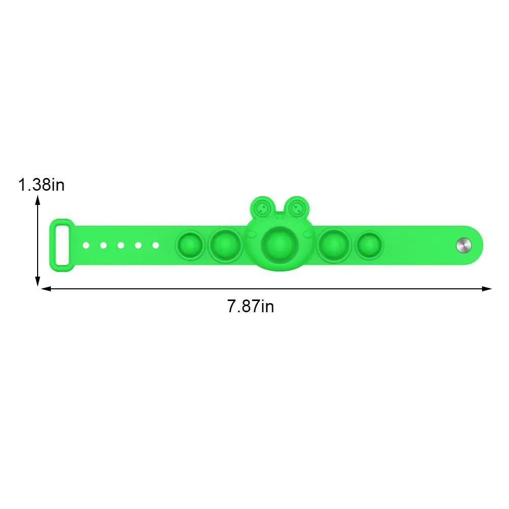 

Portable Press Decompression Toys, Stress Relief Soft Silicone Wristband