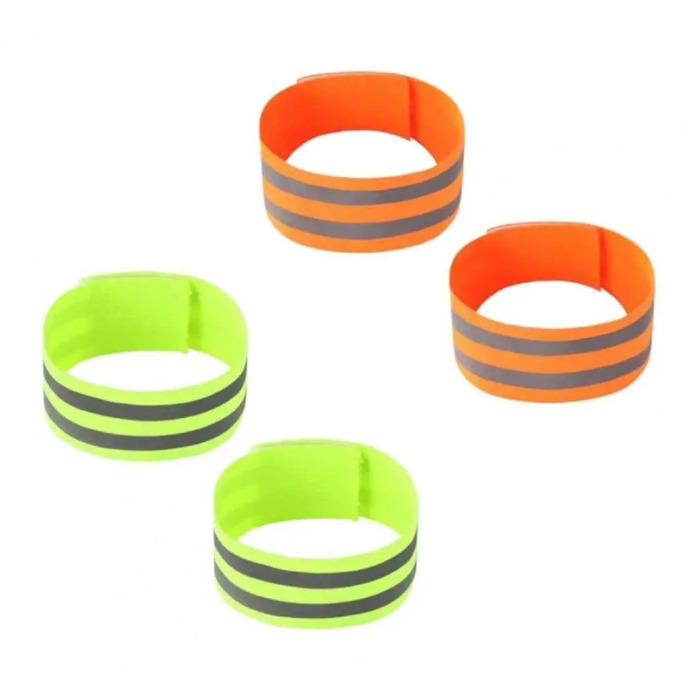 

2Pcs Self-Adhesive Reflective Bands Magic Stickers Fastener Tapes Safety Leg Straps Strips for Bike Bicycle Safety Straps Strips