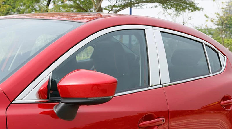 14 шт. нержавеющая катушка для автомобиля внешняя оконная стойка декоративная