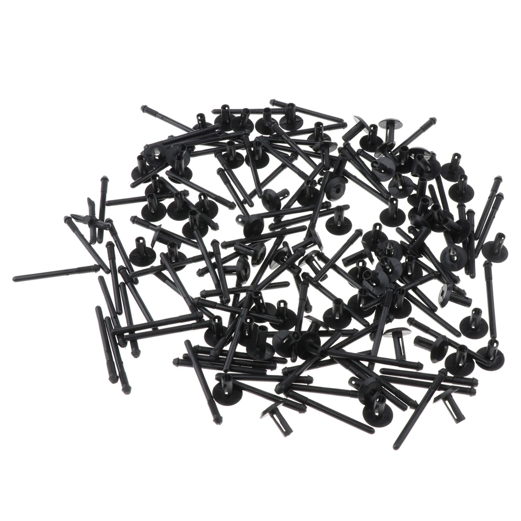 

200 Pieces Push-Type Nylon Fender Flare Fastener Rivet Car Clips Bumper Clips for BMW X1X3X5X6