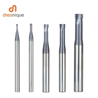 dreanique unc unf thread end mill carbide alloy 3 tooth coated thread end mills cnc threading milling cutter tool for un thread