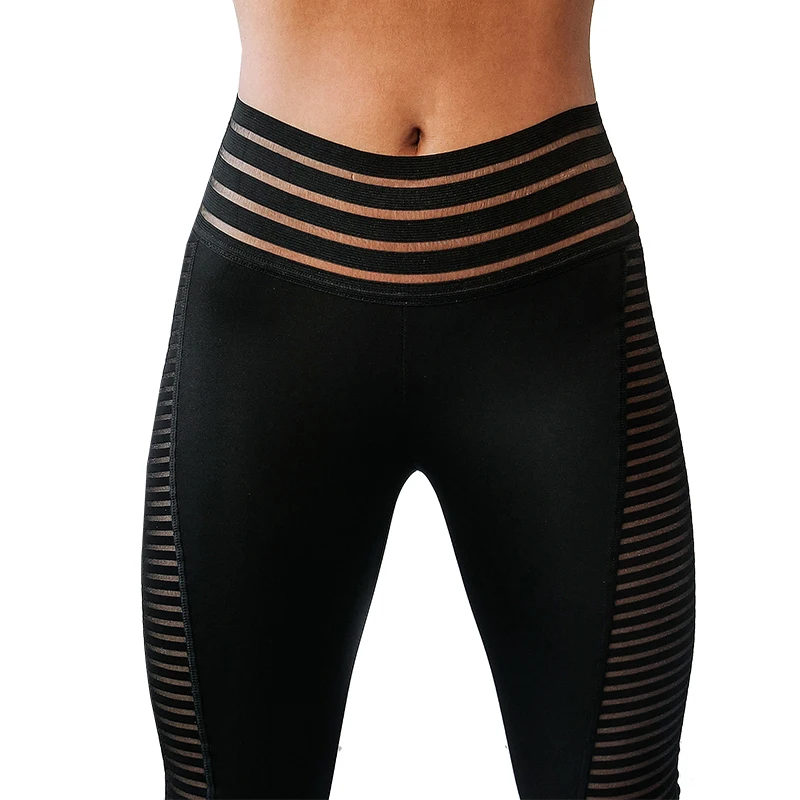 

Yoga Pants Mesh Stitching Cross-Border Fitness Pants Cross-Border Sports Leggings