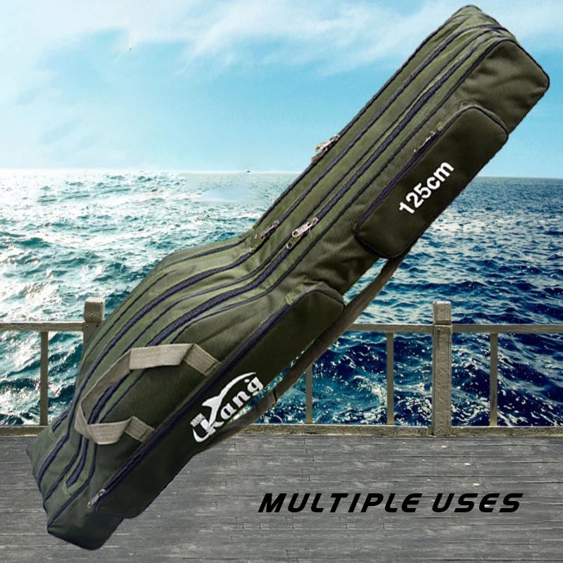 1200D Fishing Bag Multi-Purpose Thicken Oxford Material Waterproof Durable Rod Tackle XA136G | Спорт и развлечения