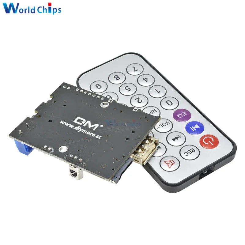 USB 5 В WMA + WAV MP3 три декодера плата аудио усилитель модуль декодирования плеера
