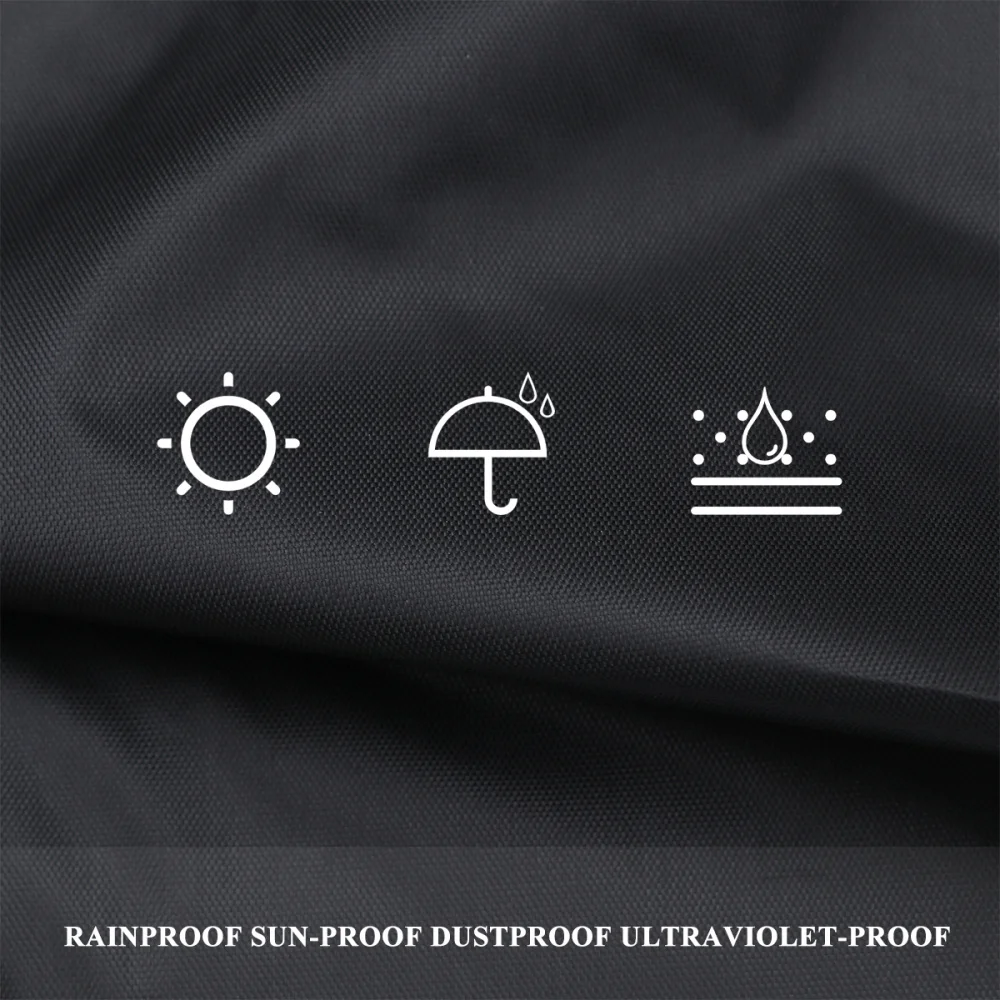 

Grass Machine Outdoor Cover Waterproof Grass Machine Cover Rain Sun UV Dust Wind Proof Covers Size XS (Black 140X66X91cm)