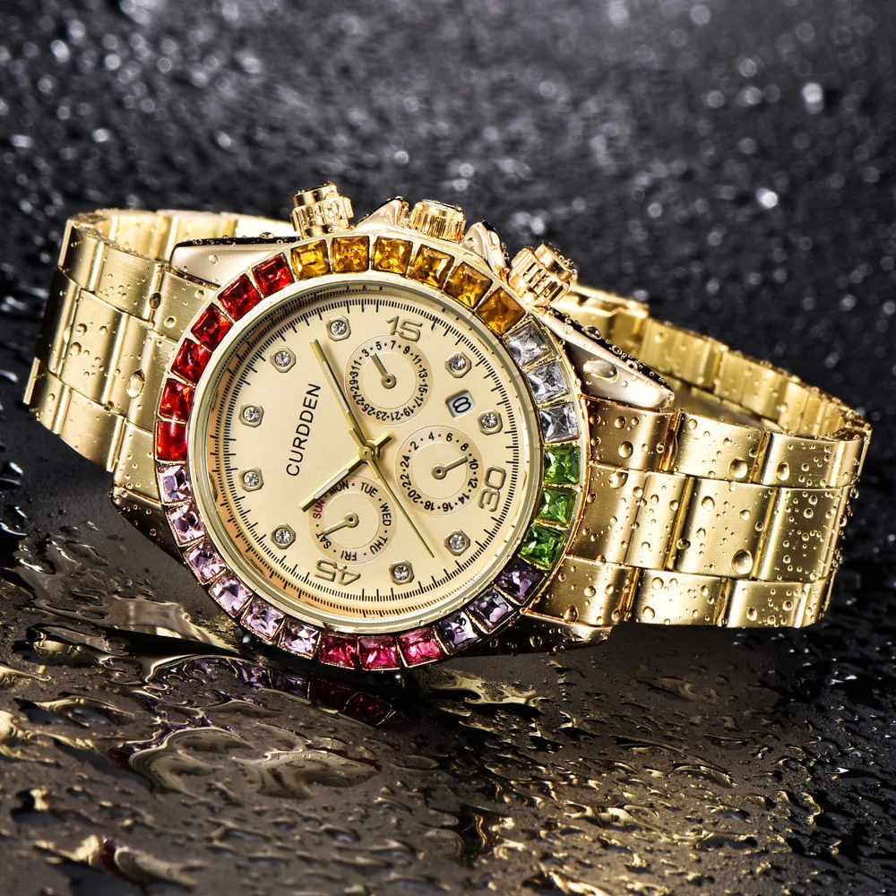 Новые часы мужские брендовые роскошные спортивные полностью из нержавеющей