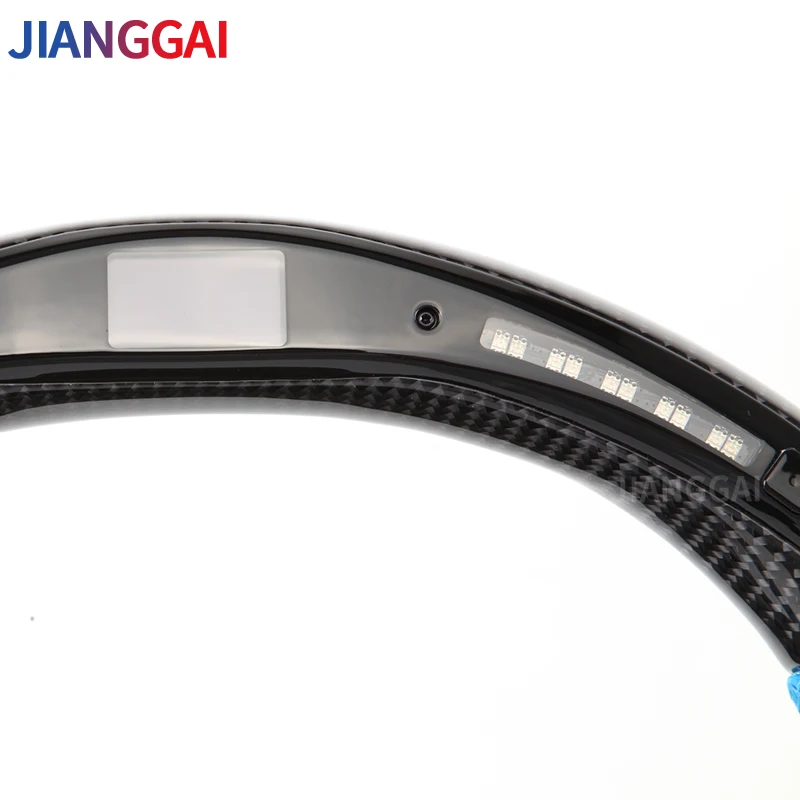 Настраиваемый комплект рулевого колеса гоночного типа с углеродным волокном и светодиодным дисплеем для Chevrolet Corvette C7 Chevy Camaro ss 2014-2018.